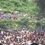 Une foule très dense