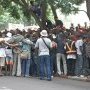 Cordon de sécurité devant l'Emmo-nat